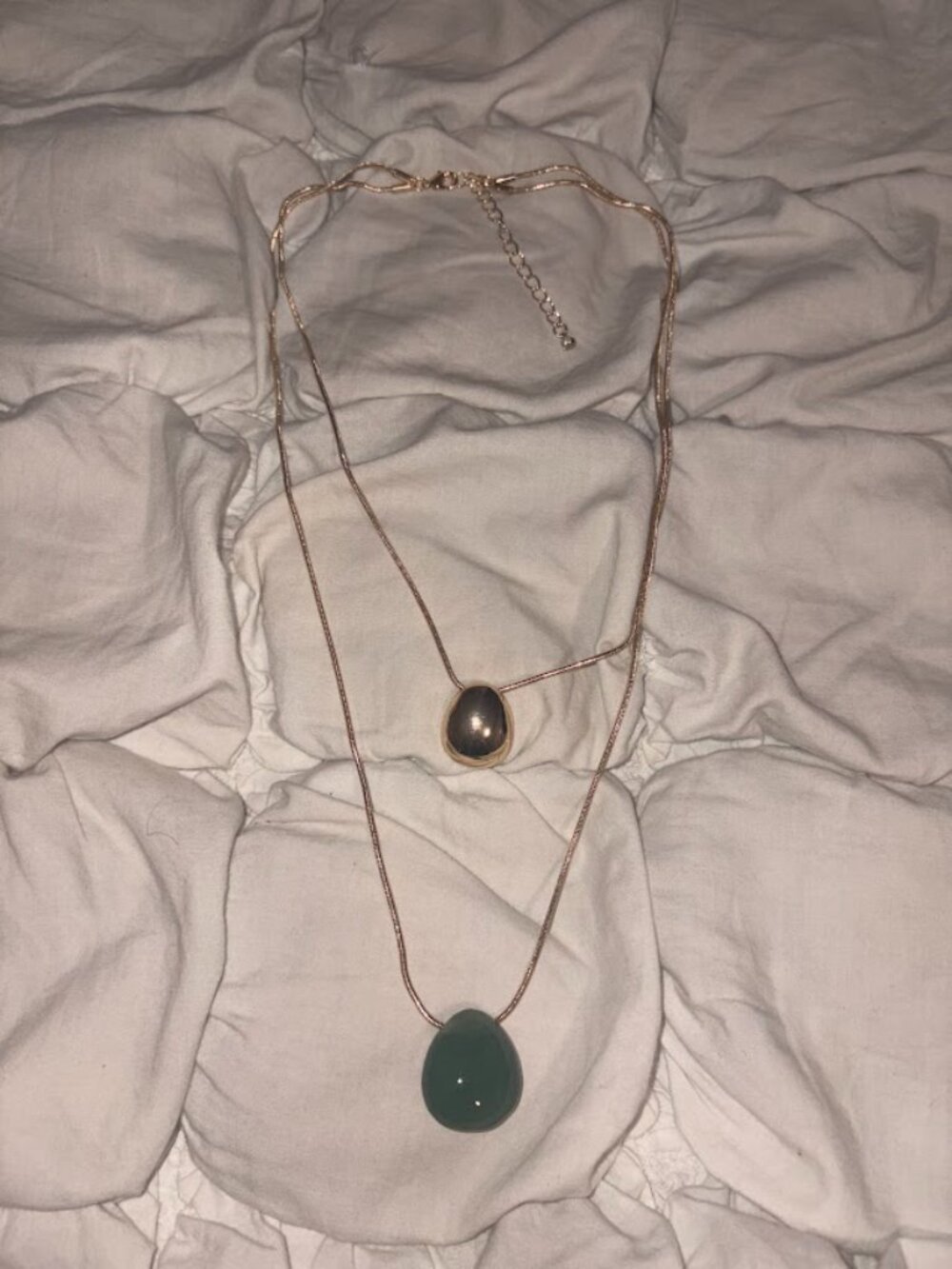 Free People Elemental Layer Double Pendant Necklace Whimsigoth Gold